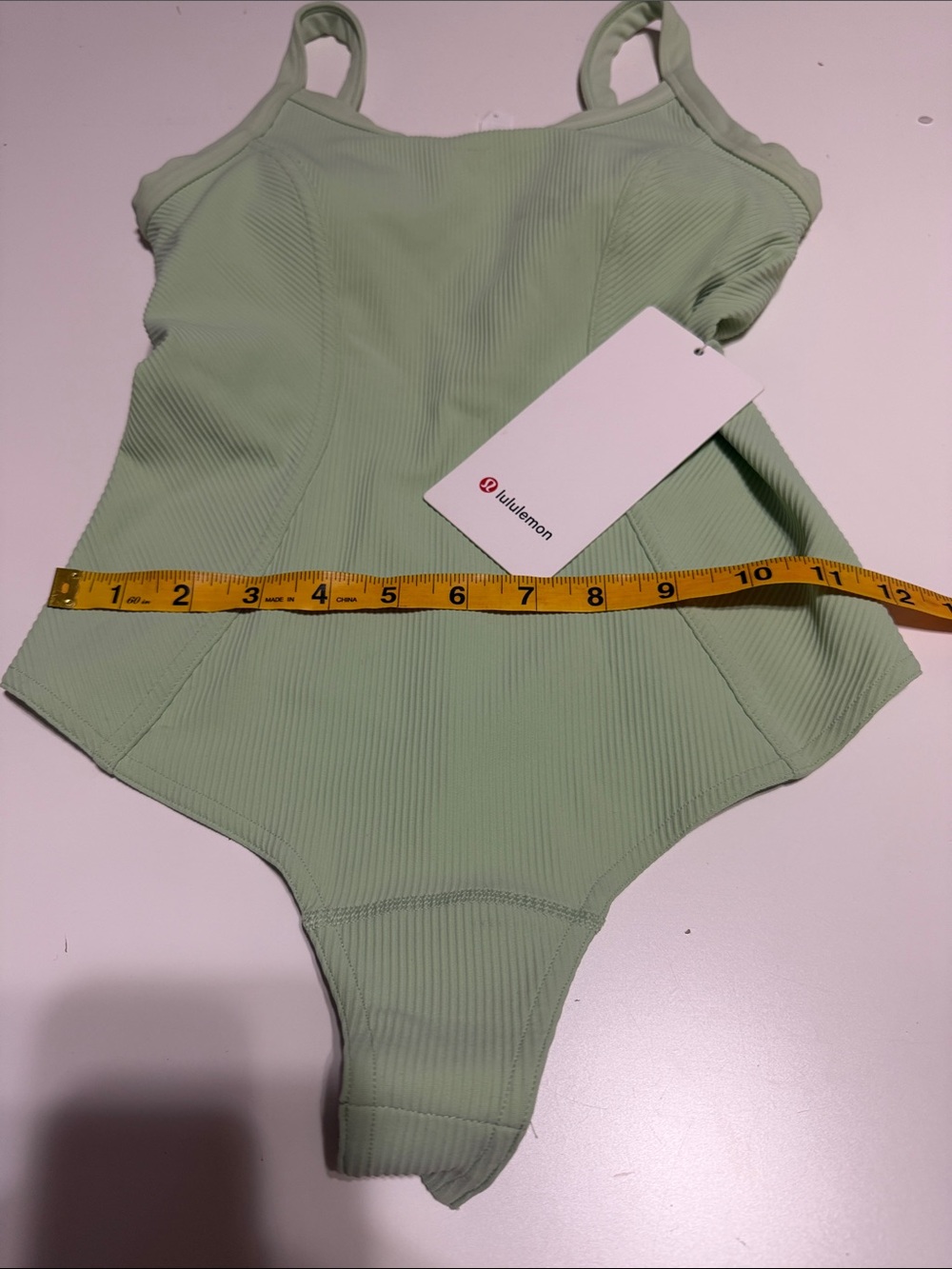 Lululemon Ribbed Green Bodysuit - Picture 2 of 6